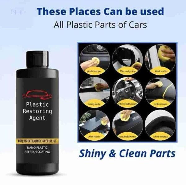 Plastic Restoring Agent – Restore Faded Plastic to Like-New Condition (100ml) - Image 3