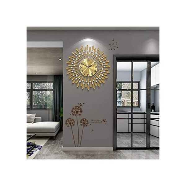 Diamond Metallic Wall Clock -GOLD - Image 3