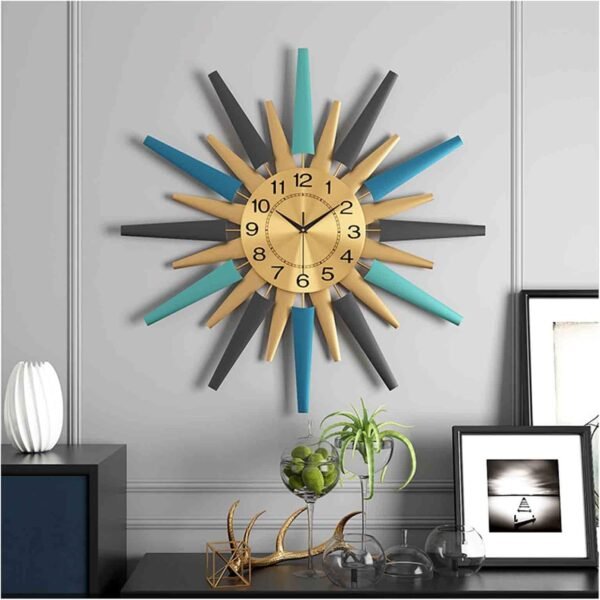 Metallic Wall Clock - Image 3