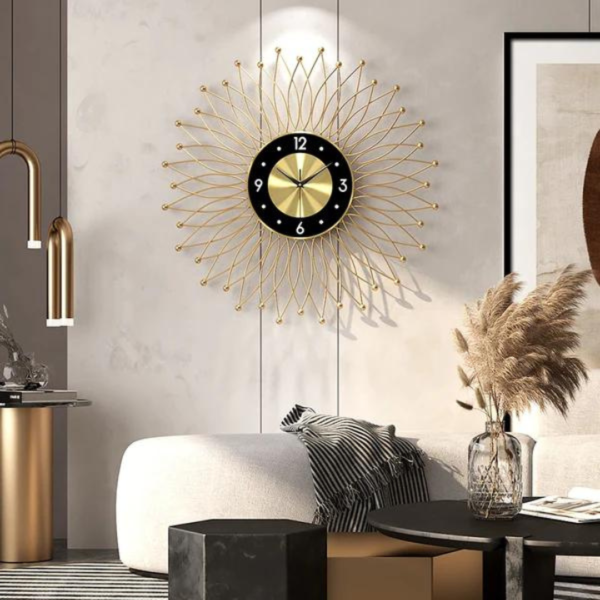 Metal wall clocks black - Image 2