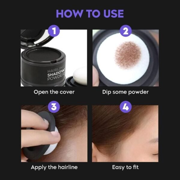 Hairline Black Powder Mini Portable - Image 2