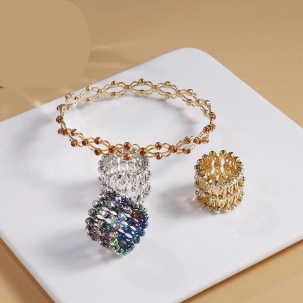 Stretchable 2 In 1 Ring Bracelet - Image 2