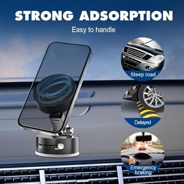 Vacuum Magnetic Suction Phone Holder - Image 4