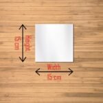 4 Big Square Silver 3D Acrylic Mirror Wall Sticker - Image 3