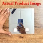 4 Big Square Silver 3D Acrylic Mirror Wall Sticker - Image 4