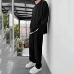 Assorted Men's Solid Round Neck Co-ord Set - Image 2