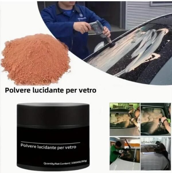Polvere Lucidante Per Vetro Car Glass Polishing Powder 80g - Image 2