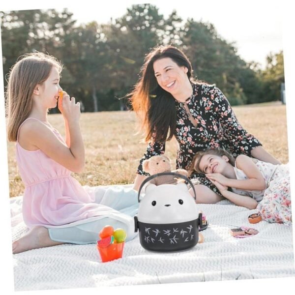 Cute Teddy Cartoon Tiffin Box - Image 3