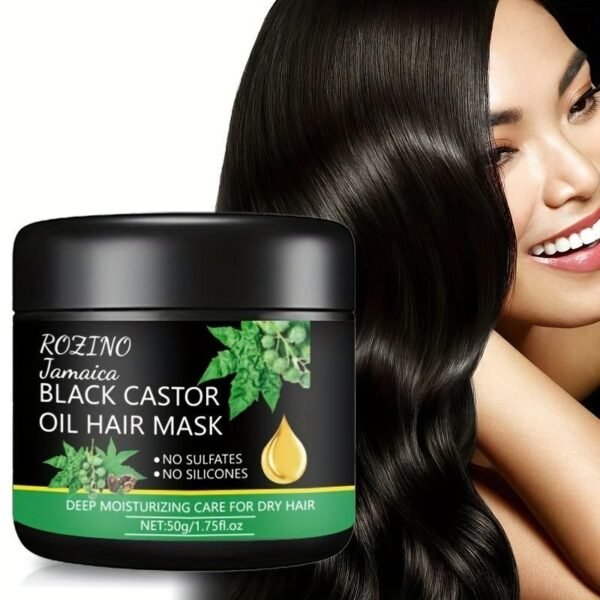 Black castor Oil Hair Mask 50gm Each Pack of 2 - Image 2