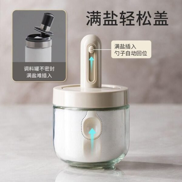 Air Tight Jar with Stand Spoon - Image 4