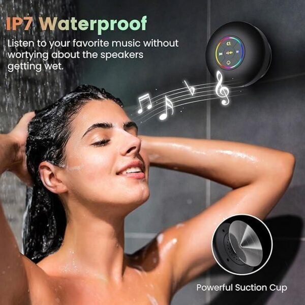 Large Suction Cup Waterproof Bluetooth Speaker - Image 3