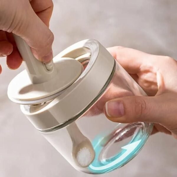 Air Tight Jar with Stand Spoon - Image 2