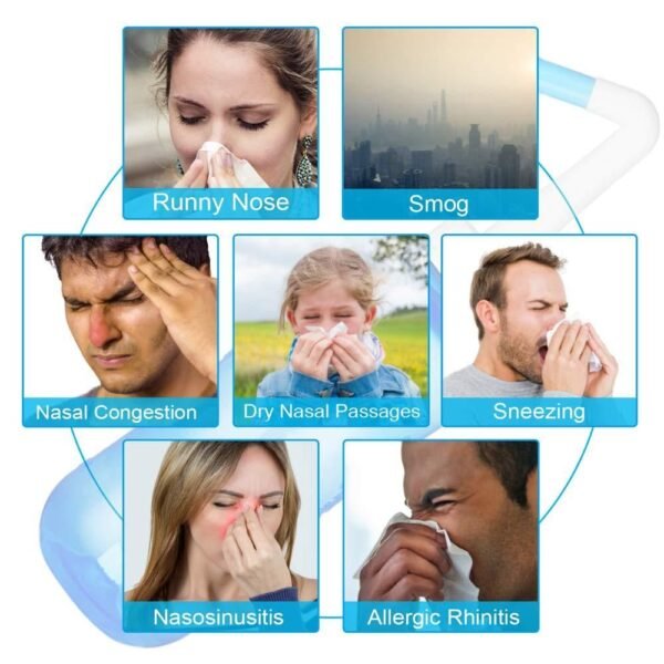 Neti Pot for Sinus Cleaning | BPA-Free Nose Wash Cleaner for Adults & Kids - Image 3