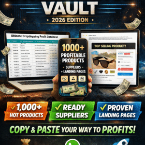 1000+ Winning Ecommerce & Dropshipping Products + Supplier Contacts + High-Converting Landing Pages